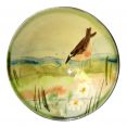 Un oiseau,  terre vernissée miel - Poterie utilitaire